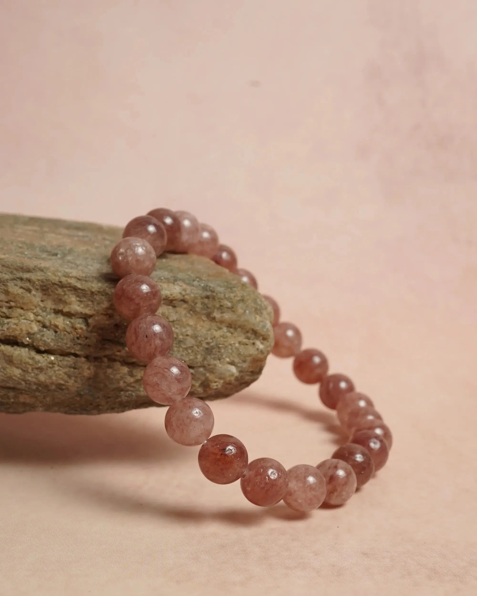 Strawberry Quartz Bracelet Jaipur Crystal Gems